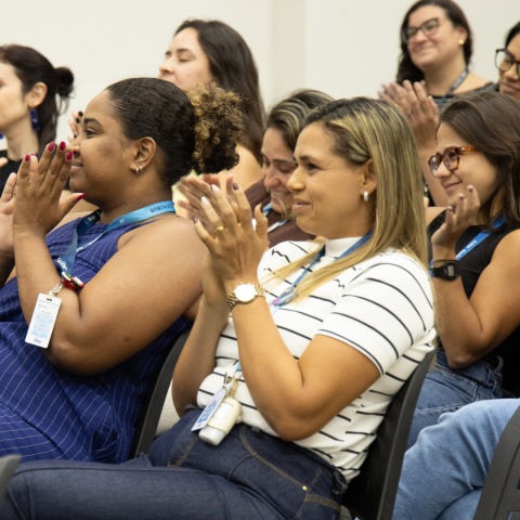 preceptores durante o evento