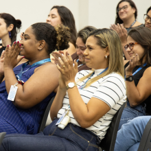 preceptores durante o evento