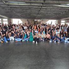 Novos residentes reunidos com a coordenação do programa